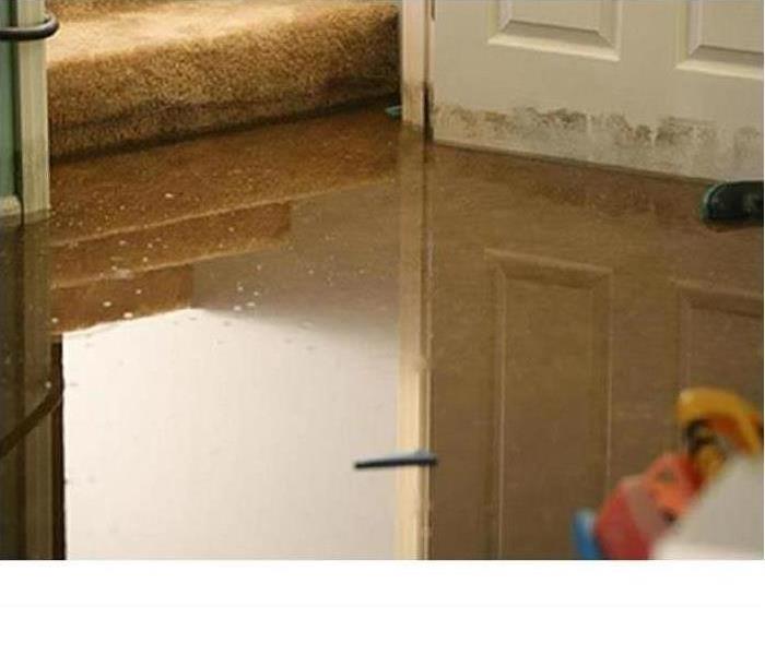 flooded home after a southern california flash flood 