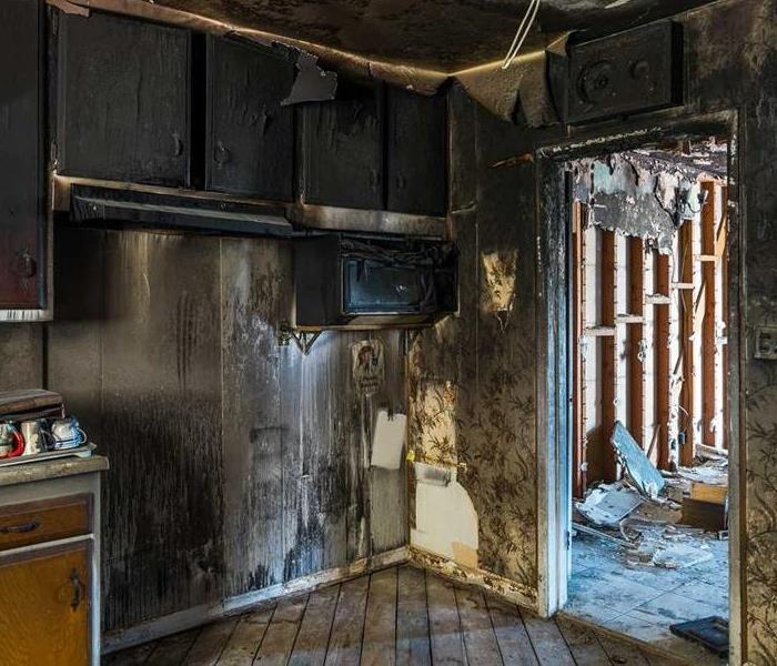 Fire Damage to Kitchen